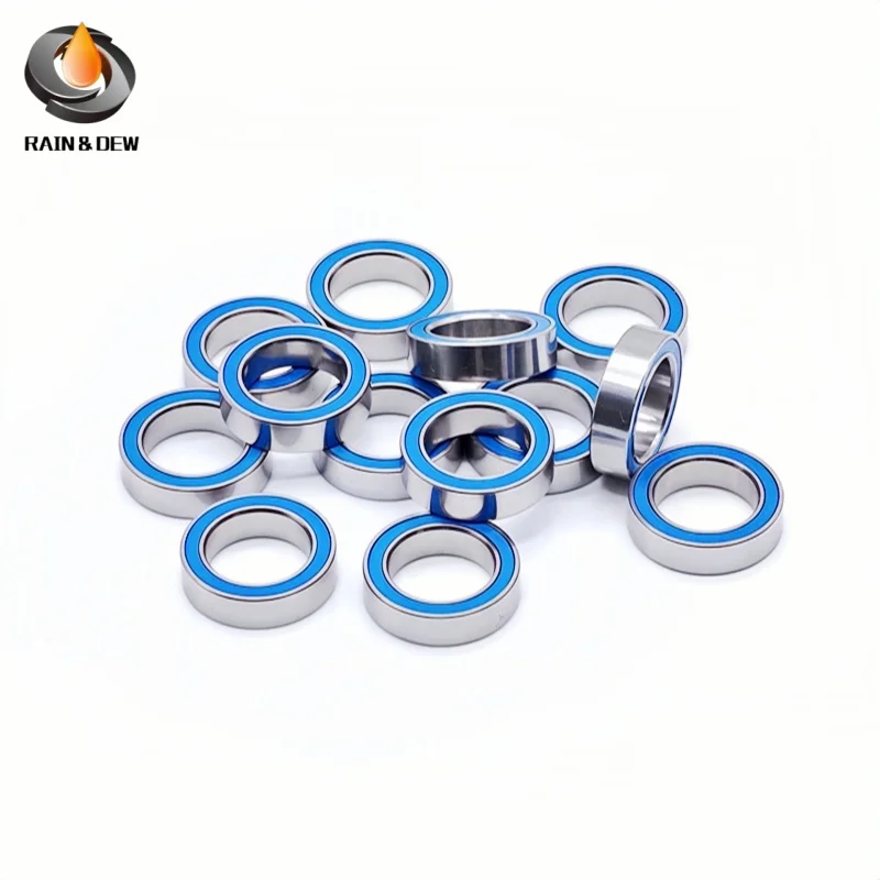 10PCS MR105RS 5X10X4mm 미니어처 볼 베어링 블루 씰드 608 6700 686 688 695 MR85 MR115 MR128 2RS 보어 3mm 4mm 5mm 6mm 7mm 8mm