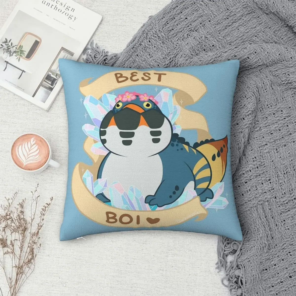 

Dodogama Best Boi Pillowcase Polyester Pillows Cover Cushion Comfort Throw Pillow Sofa Decorative Cushions Used for Home Bedroom