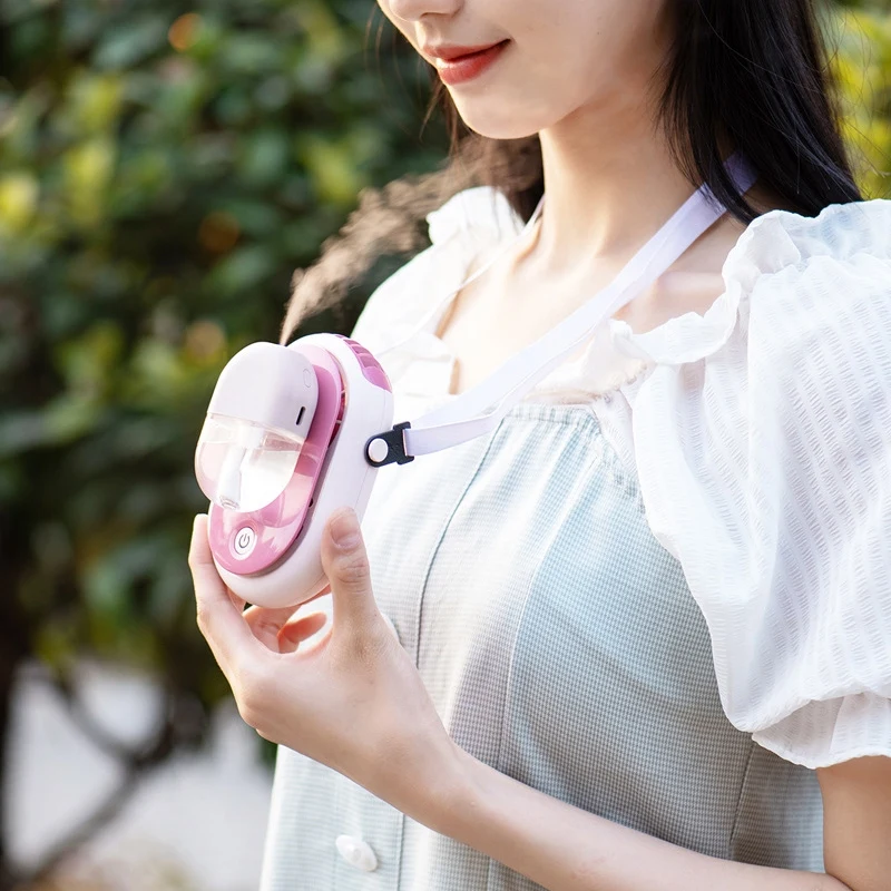 

Портативный подвесной шейный вентилятор, USB Перезаряжаемый вентилятор, мини-вентилятор с зажимом для талии, охлаждение, свободные руки