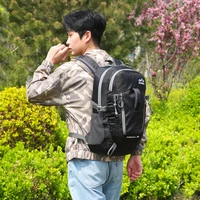 Oxford Cloth Backpack For Men New Waterproof Outdoor Camping Mountaineering Knapsack Teenagers Hiking Travel Backpack Dark Blue 2