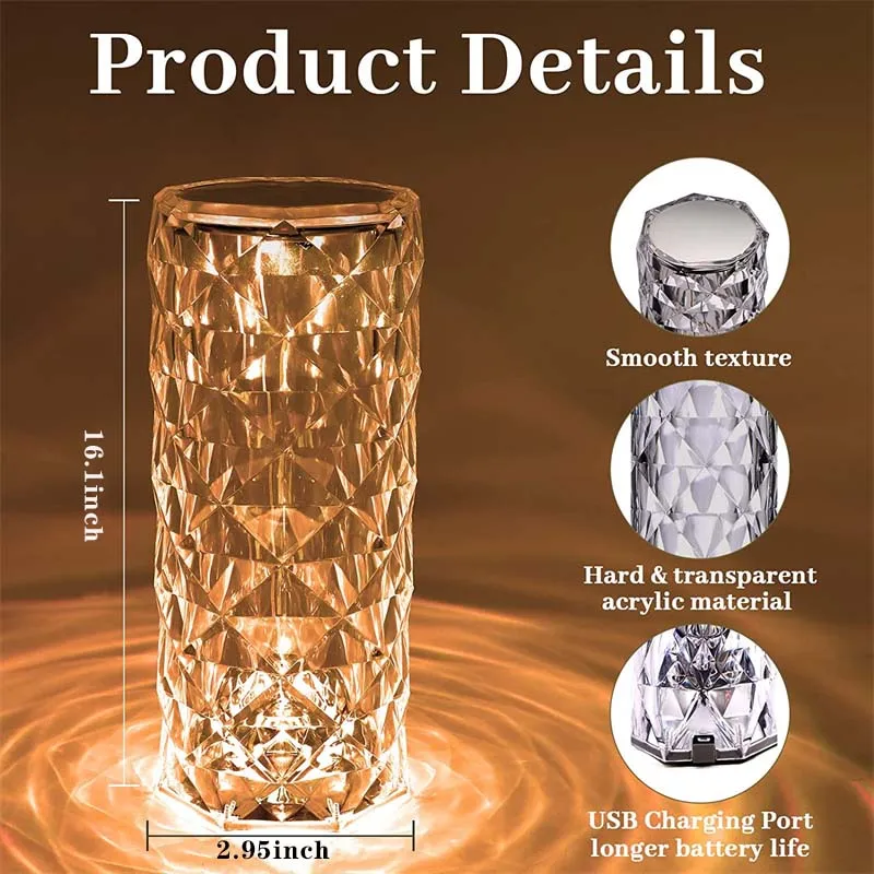 LED Crystal Table Lamp 2