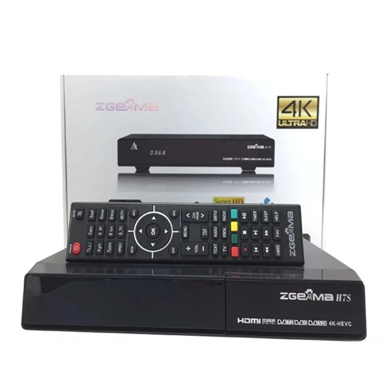 Linux 2衛星放送受信機,4k,uhd,2x Zgemma-H7S,s2x DVB-S2/c,3