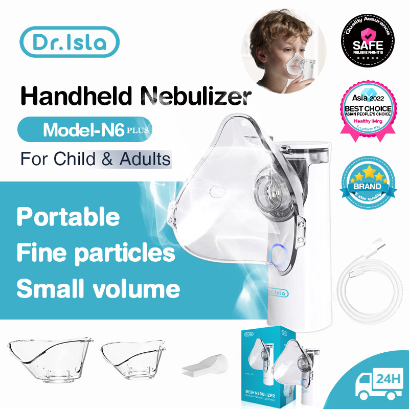 Dr.isla Portable Nebulizer Inhalators Adult Kids Silent Steam Mesh portatil Nebulizer Inhaler Rechargeable portable nebulizer