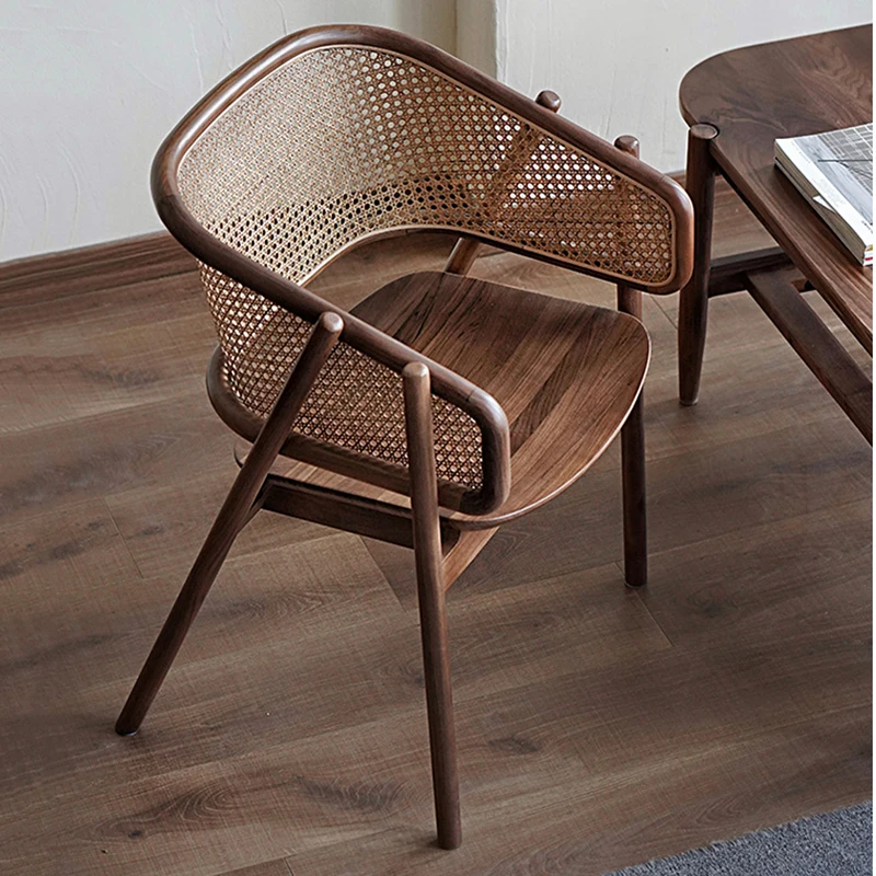 

Wooden Mobile Dining Chairs Kitchen Design Office Rattan Dining Chairs Vintage Bedroom Chaises Salle Manger Balconys Furnitures