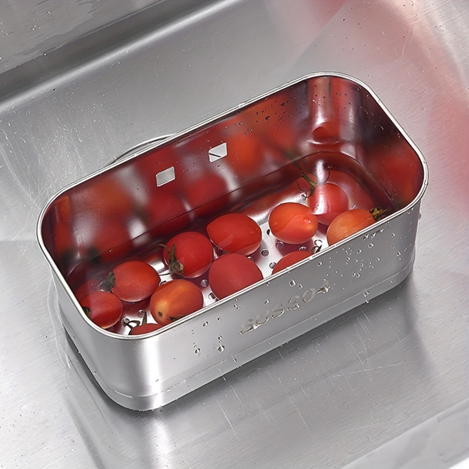 1pc, Kitchen Sink Drain Basket, Sink Basket, Hanging Drain Fruit And Vegetable Washing Kitchen Filter K