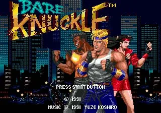 Bare Knuckle 16Bit Md Game Card Per Console Sega Megadrive Genesis A 16 Bit