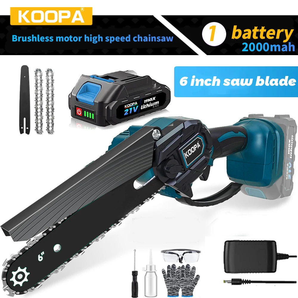 منشار كهربائي لاسلكي صغير، محمول، وخفيف الوزن، مثا...