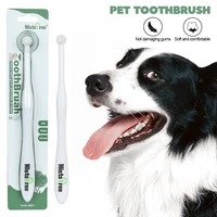 Pet Toothbrush Cat Brush – Bad Breath & Tartar Control – Vanilla Beef Flavor Toothpaste