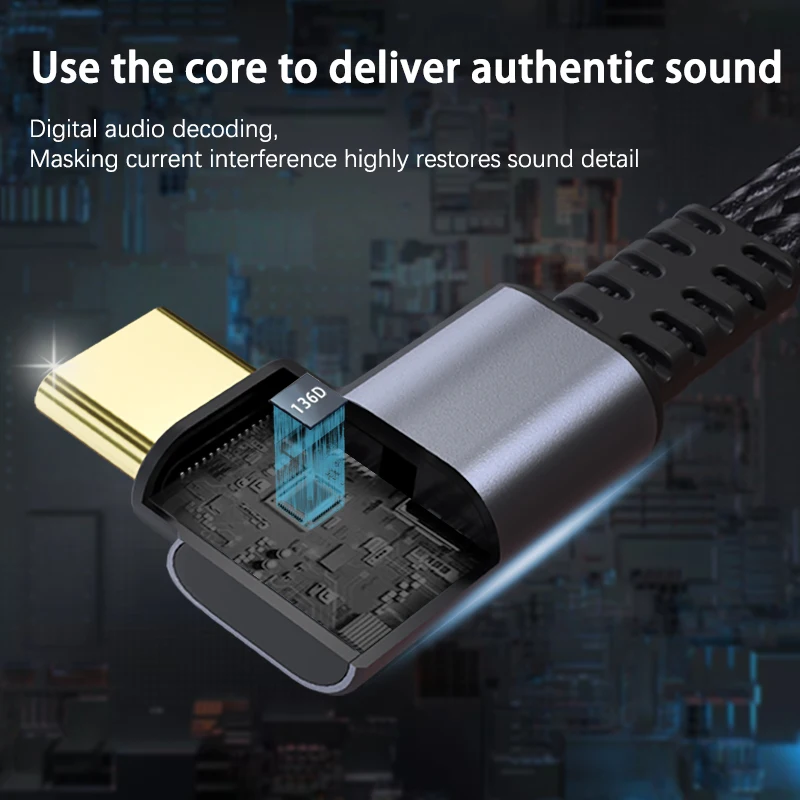 Elbow USB Type C To 3.5mm Jack Earphone Adapter 3.5 Audio Cable Converter For Samsung Galaxy S24 S23 Ultra Xiaomi 14 Poco X6 Pro