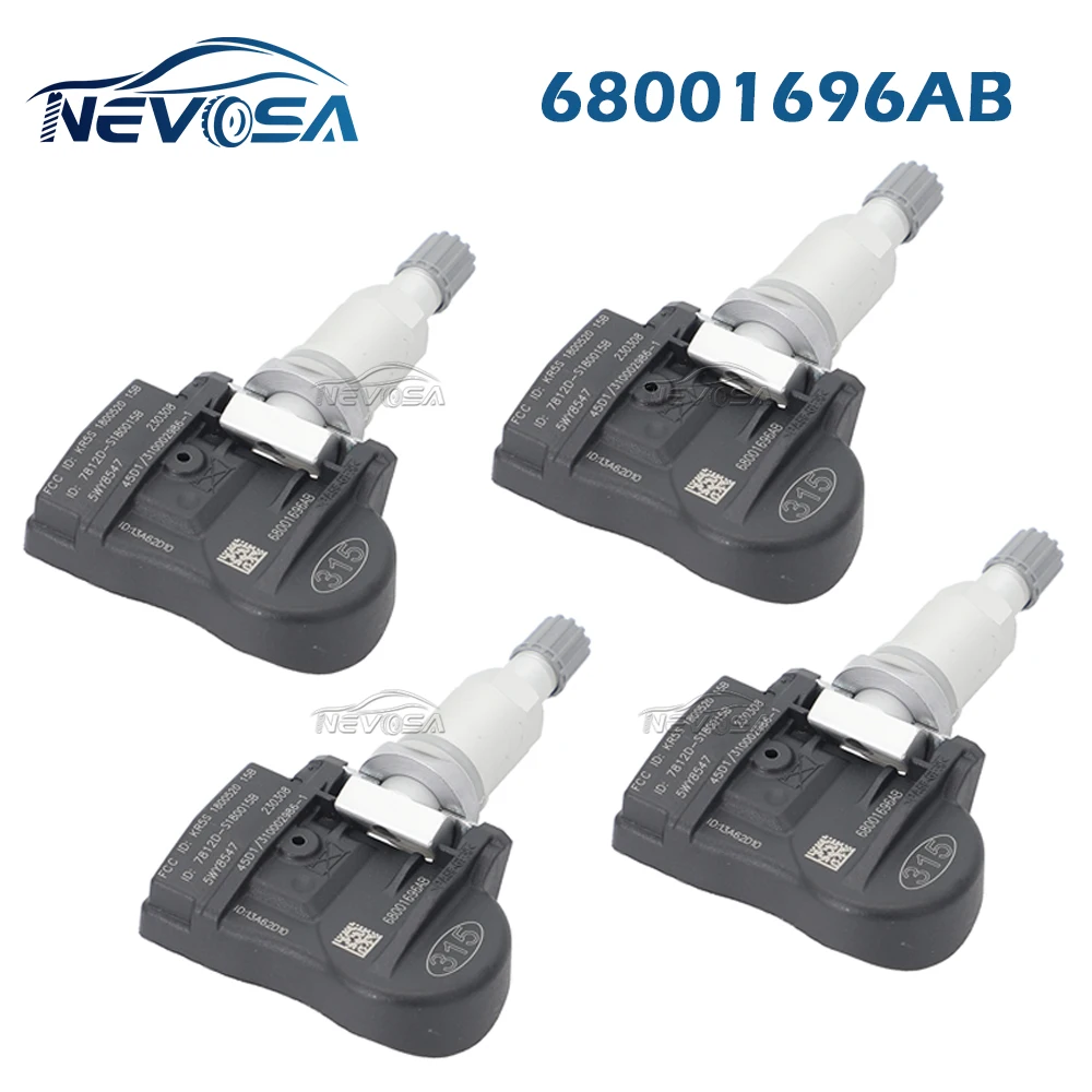 

68001696AB TPMS Sensor For Chrysler Crossfire Aspen Pacifica Sebring Dodge Magnum Charger Jeep Compass Patriot 68001696AA 315MHz