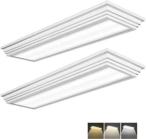 

4FT LED Wraparound Light, 3 Color Temperature 3000K/4000K/5000K CCT 50W 5500LM 4 Foot Kitchen LED Light Fixture, Flush Mount 48