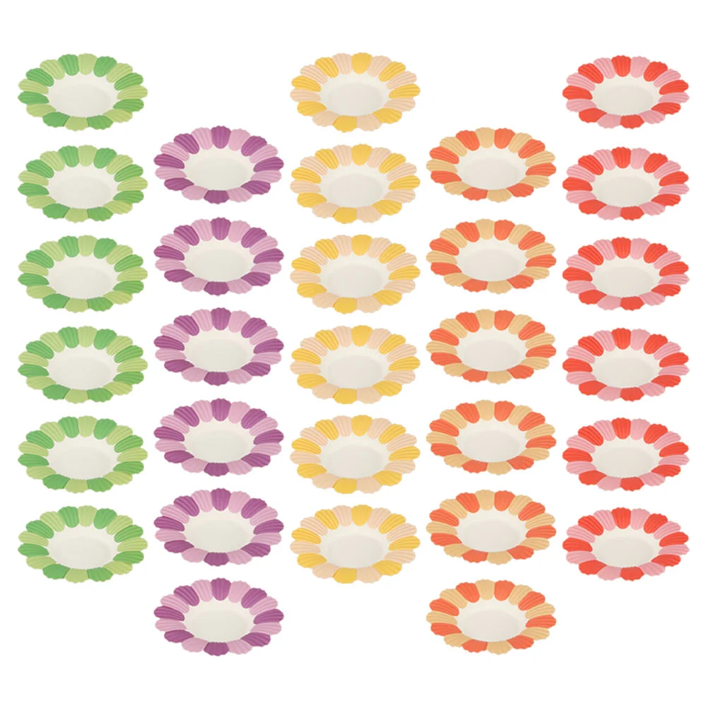 

50Pcs Paper Plates Disposable Food Serving Plate Holiday Paper Dinner Tableware