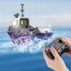 Powerful Dual Motors Wireless Electric Remote Control Tugboat Model Toys for Kids Gift 3