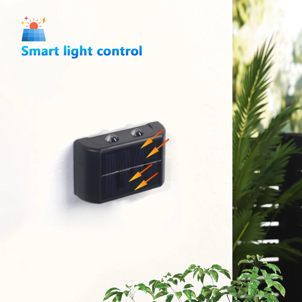 Description Picture 6 of itemLED Solar Lights Up And Down Luminous Lighting Wall Lamps Waterproof For Outdoor Garden Street Villa Courtyard Porch Decorative
