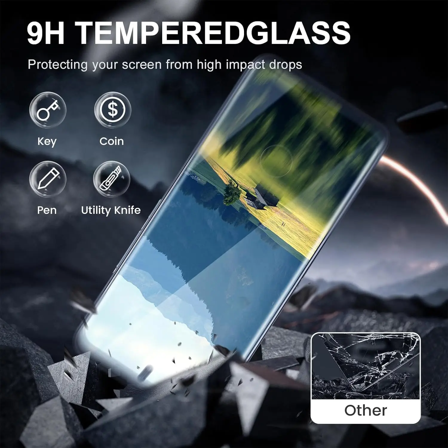 Ultra-Thin 3D Curved Tempered Glass Screen Protector - Clear Full Coverage