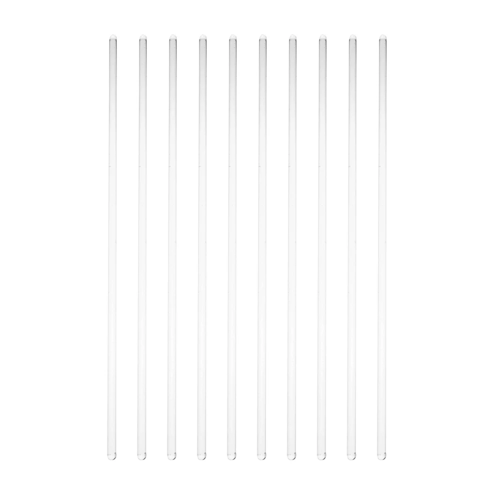 Heat Resistant Glass Mixing Rods 10pcs for Bar Cocktails Kitchens and Restaurants