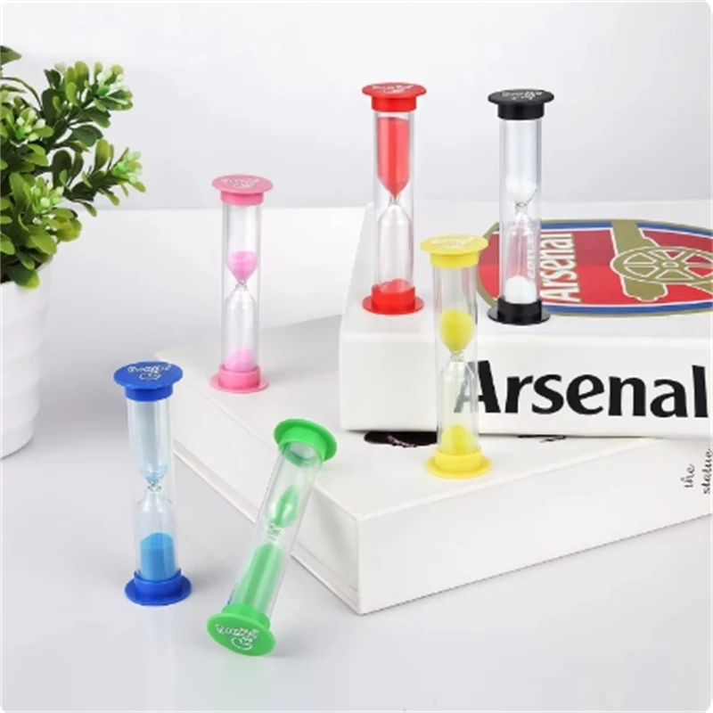 Colorful Sandy Clock Hourglass Timers Anti Drop Plastic Small Sandglass Student Gift Decoration 30s/1/2/3/5/10mins Sand Timers