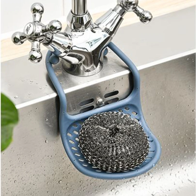 

Draining Rack Sink Hanging Rack Creative Bendable Kitchen Accessories Tableware Cleaning Scrubbing Cloth Storage Rack Portable