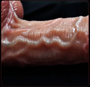 8.5in Realistic Penis for Women Huge Suction Cup Dildo Female Masturbator Foreskin Move Big Dick Adult Sex Toys Anal Stimulation 5