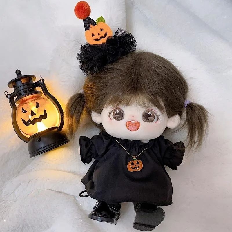 20cm Baby Clothes Stock Halloween Set Christmas Hairpin Hat Elf Skirt Cotton Doll Clothes 3
