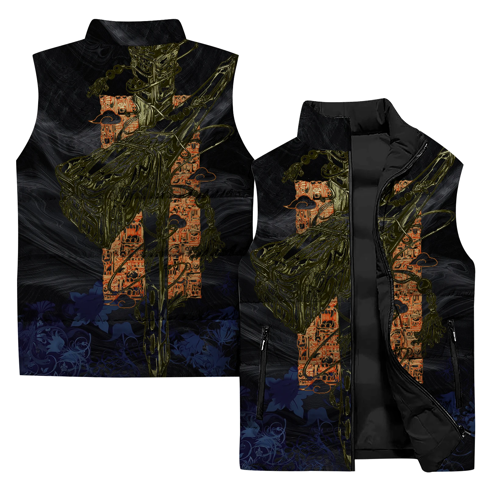 thumbnail image 1 of Chaleco cómodo y resistente al viento y al frío para hombre, chaquetas de invierno con estampado de moda y tendencia de ocio para hombre, chalecos de algodón y gruesos para hombre, ropa para hombre, 1 of 5