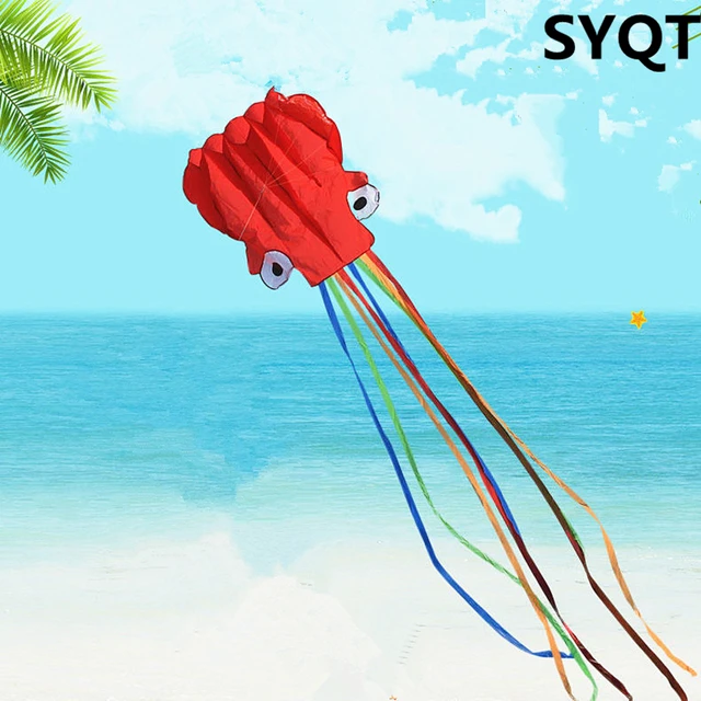 3m Octopus Kite Cartoon Animal Outdoor Easy-to-fly Soft Kite with Sled Christmas/Halloween Gifts Kites for Adults High Quality 3