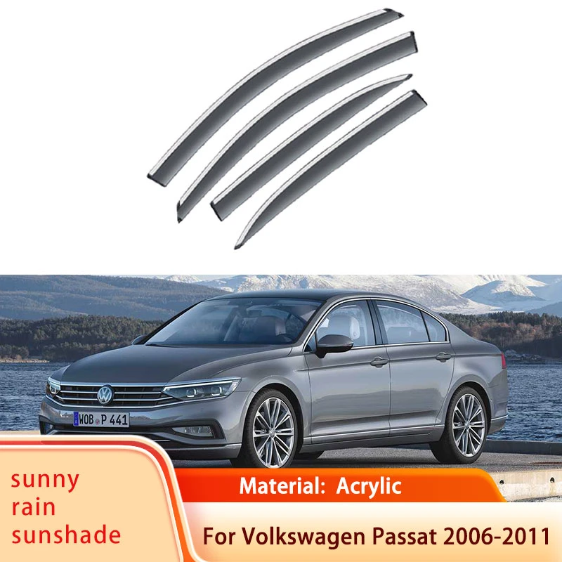 Bachelor opleiding Vermindering Arabisch for Volkswagen VW Passat Variant B6 2006~2011 Car Window Visor Awnings Sun  Rain Deflector Shelters Shades Guard Accessories 2010| | - AliExpress
