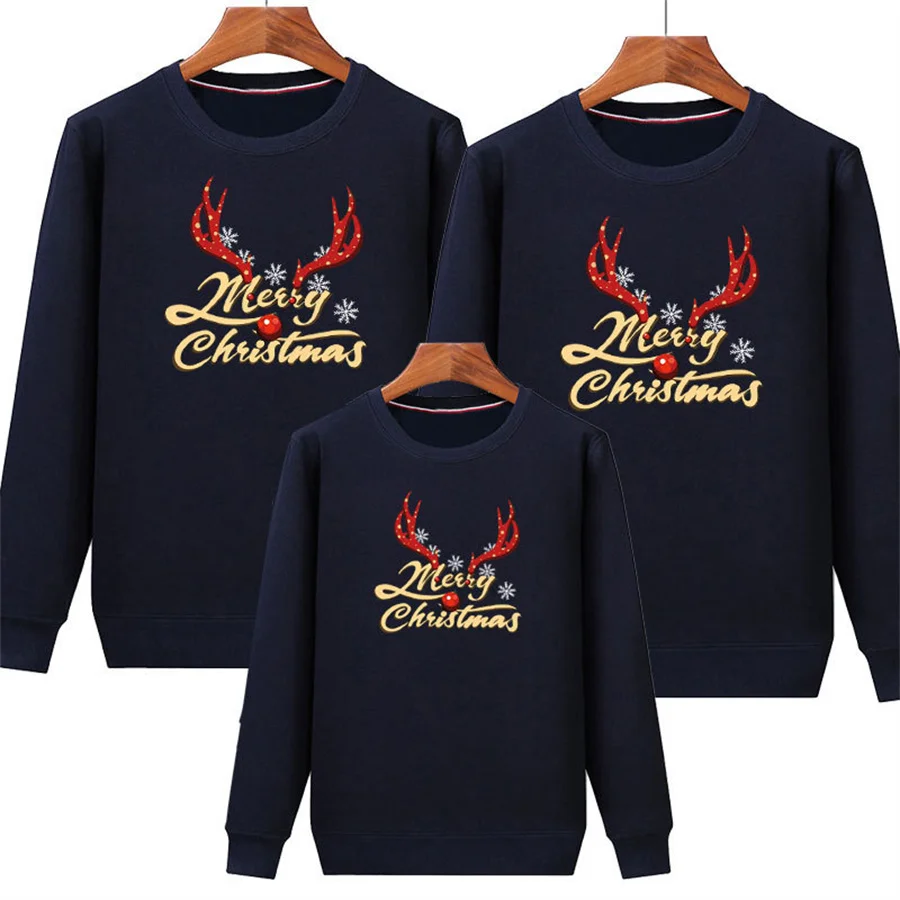 Suéter familiar navideño con jersey de ciervo De Navidad Para To Da La Familia Madre e hija Conjuntos a juego Ropa familiar