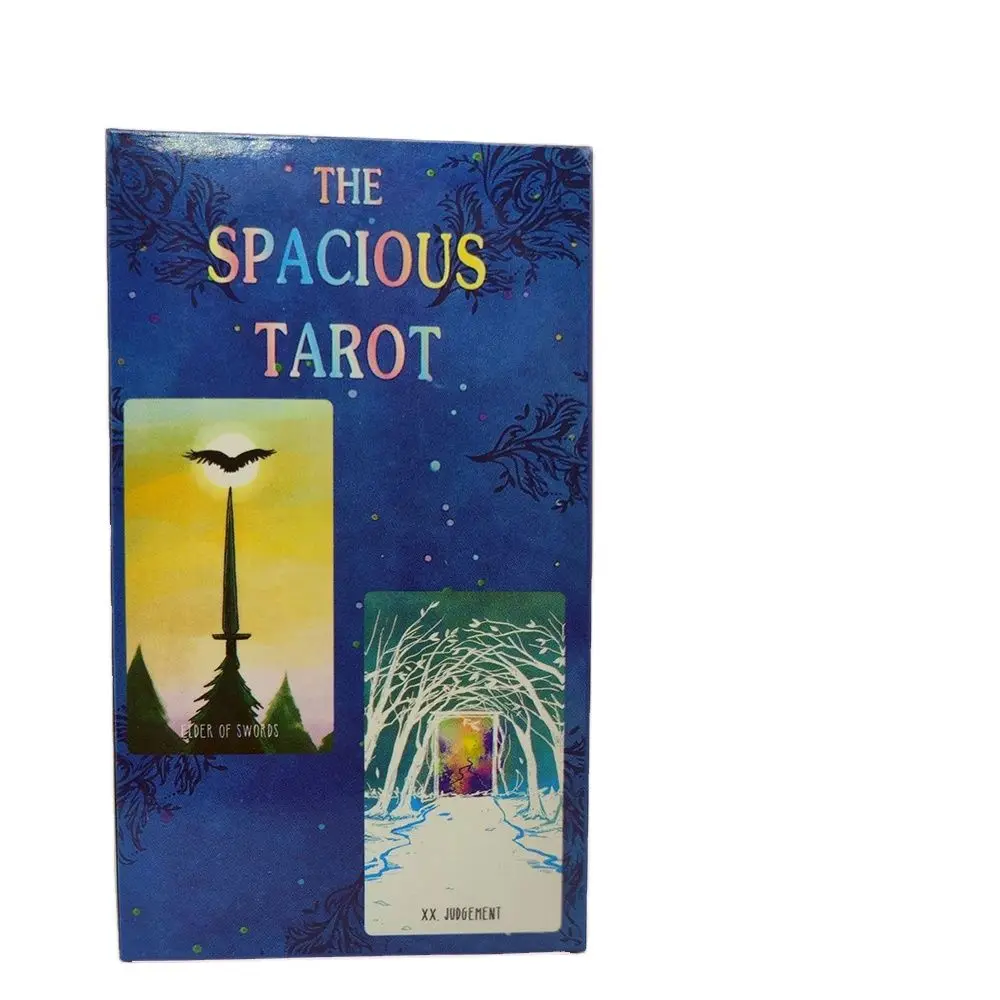 12×7CM High Quality The Spacious Divination Tarot Deck and Guide book English Version Thick Tarot