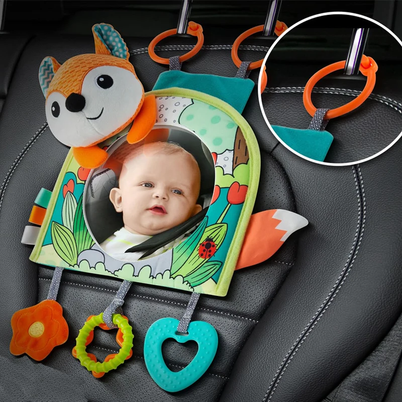 Baby Car Seat Mirror Infant Car Back Seat Rear View Mirror Kids Monitor Adjustable Education Sensory Toys for Children Travel