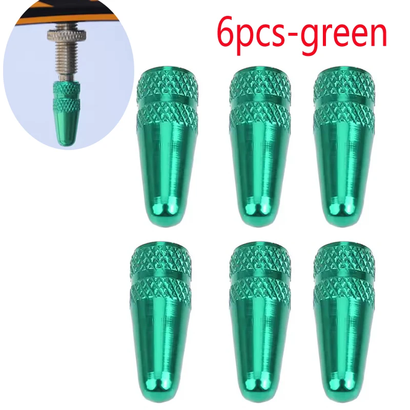Set of CNC Aluminum Ultralight Bike Valve Stem Dust Covers (6/12 Pieces)