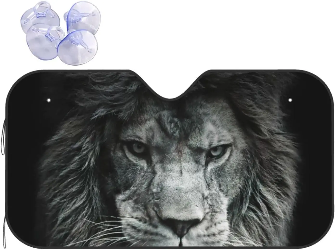 

Lion Car Windshield Sun Shade Car Front Window Sunshade Visor Shield Cover for Most SUV Truck 130x70cm Car Windshield Sunshade