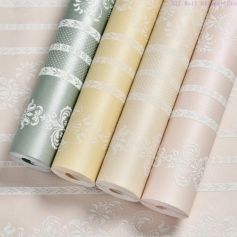 53cm×3/5/10m Self Adhesive Non-woven Wallpaper Roll with Embossed Pattern Mould-proof Stickers for Living Room Bedroom Decor 53cm×3 5 10m self adhesive non woven wallpaper roll with embossed pattern mould proof stickers for living room bedroom decor