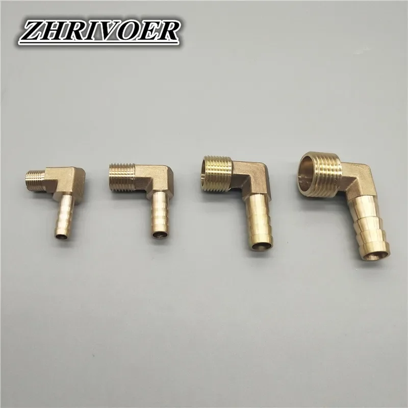 Brass Hose Barb Fitting Elbow 6mm 8mm 10mm 12mm 16mm To 1/4 1/8 3/8 1/2" BSP Male Thread hose pipe fitting pipe fitting water pipe fitting