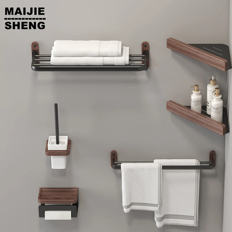 TowelRack4050CMFoldingHolderWithHookBathroomAccessoriesWall