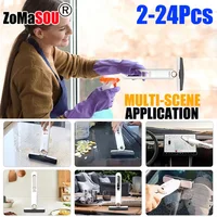 2-24Pcs Mini Mop Folding Powerful Squeeze with Self-squeezing Floor Kitchen Toilet Washing Desk Window Car Clean Tools 1