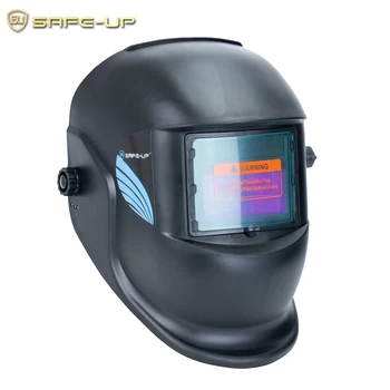 SAFEUP Maschera per saldatura Oscuramento automatico Casco per saldatura per saldatrice Rettifica Taglio Strumenti per saldatore automatico Protezione per la testa Cappuccio