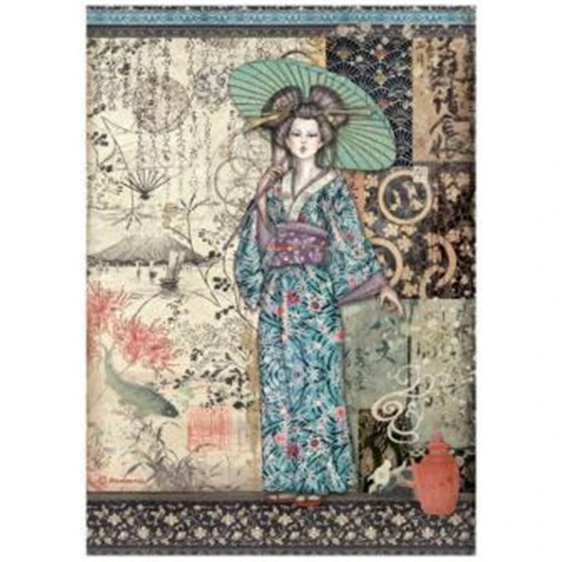 omdømme famlende Potentiel Rice paper A4 Sir Vagabond in Japan women|Wood DIY Crafts| - AliExpress