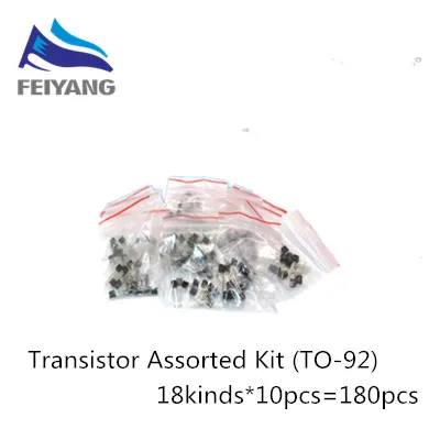 SAMIROB Transistor-Sortiment-Kit 18 Arten * 10 Stück = 180 Stück 2N2222 S9013 S9014 S9015 S9018 S8050 S8550 5551 5401 2N3904 2N3906 C1815 – Detail 3