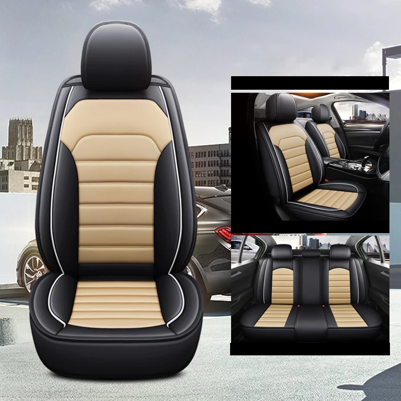 

Car Seat Covers Full Set Universal For Honda Crv Fit Accord Civic City Jazz Crider Avancier Leather Auto Interior Accessories