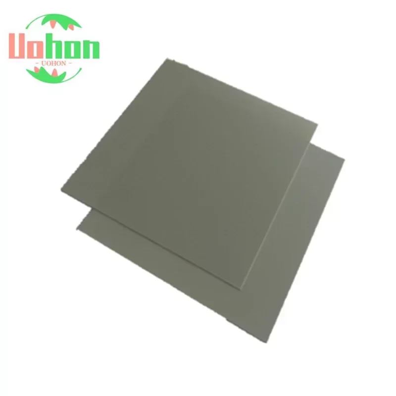 

1pcs/pack Aluminum nitride ALN insulated plates customize 0.25mm - 2mm thickness ceramic substrate sheet with size 114x114mm