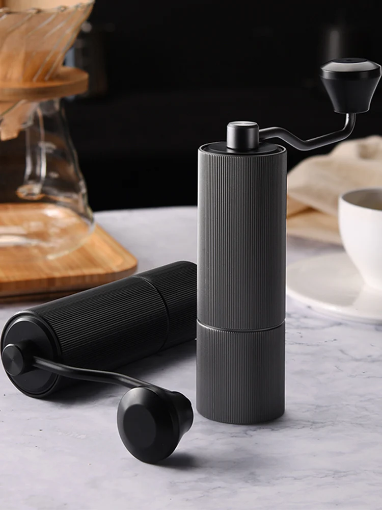 Gianxi Manual Coffee Grinder Burr High Quality Aluminum Double Bearing
