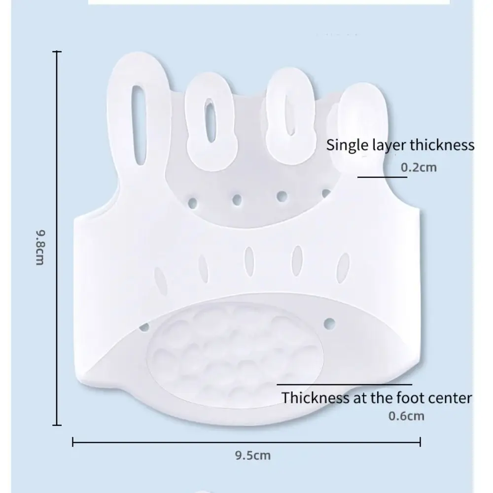 1Pair New Silicone Five Toe Separator Hallux Valgus Spacers Orthopedic Bunion Corrector Forefoot Pads Braces Toe Separator