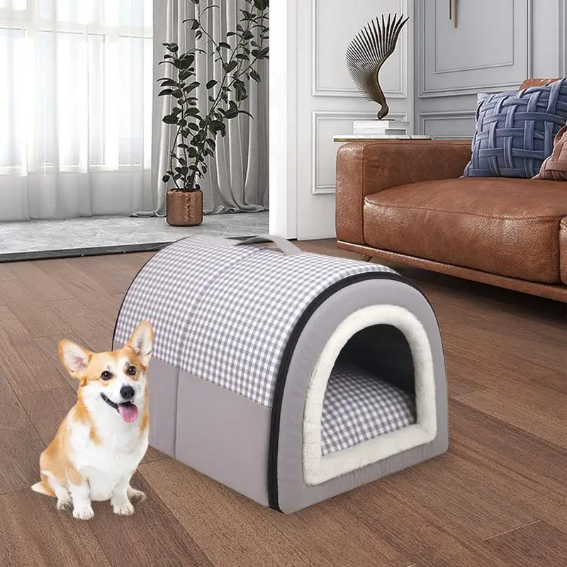 

Portable Pet House for Cats Small Dogs Cozy Cat Hideaway Comfortable Dog Cave Bed for Indoor Pets Universal Pet Supplies