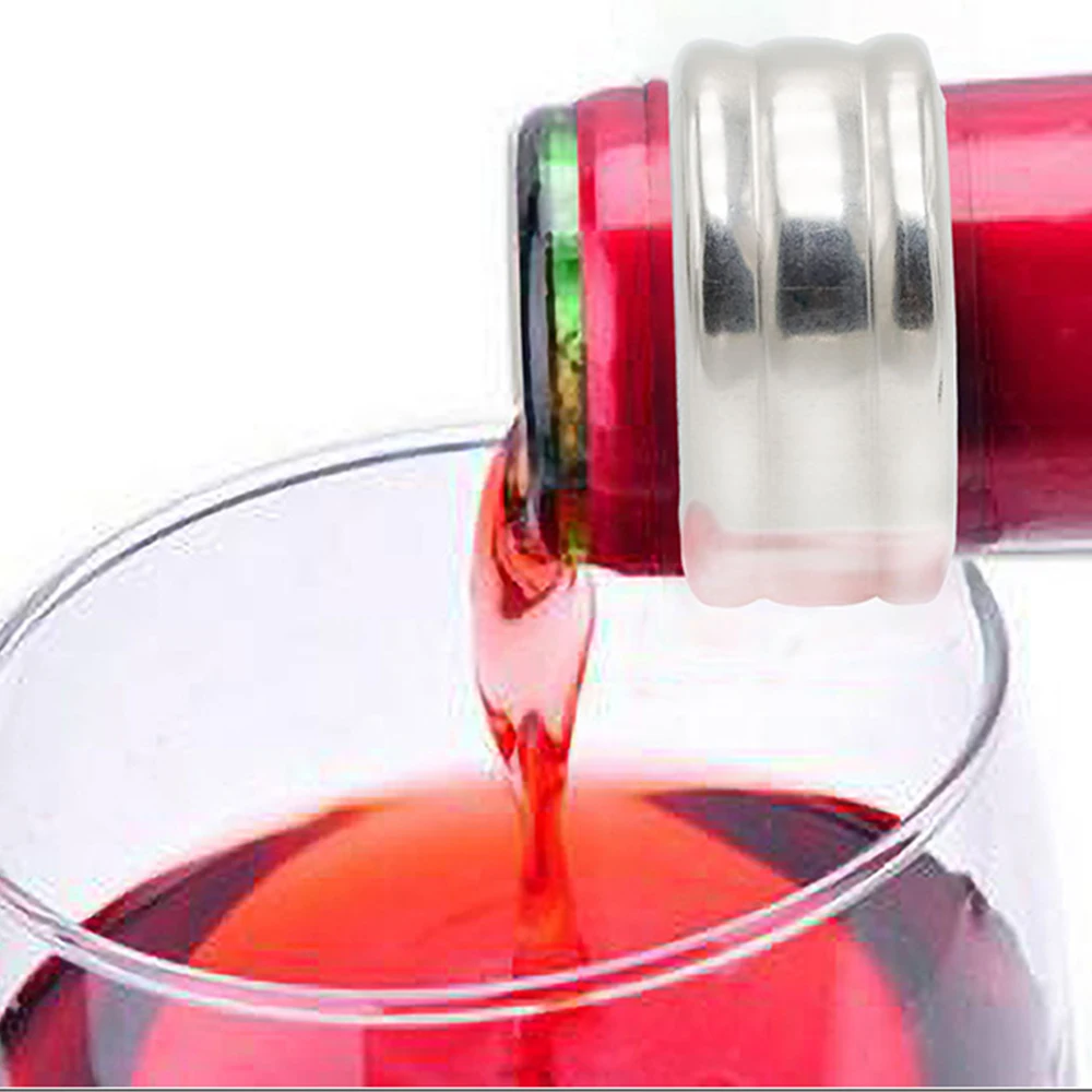 Anneau d'arrêt anti-goutte pour bouteille de vin rouge, en acier  inoxydable, pratique, collier de bouteille de bière, outils de Bar -  AliExpress