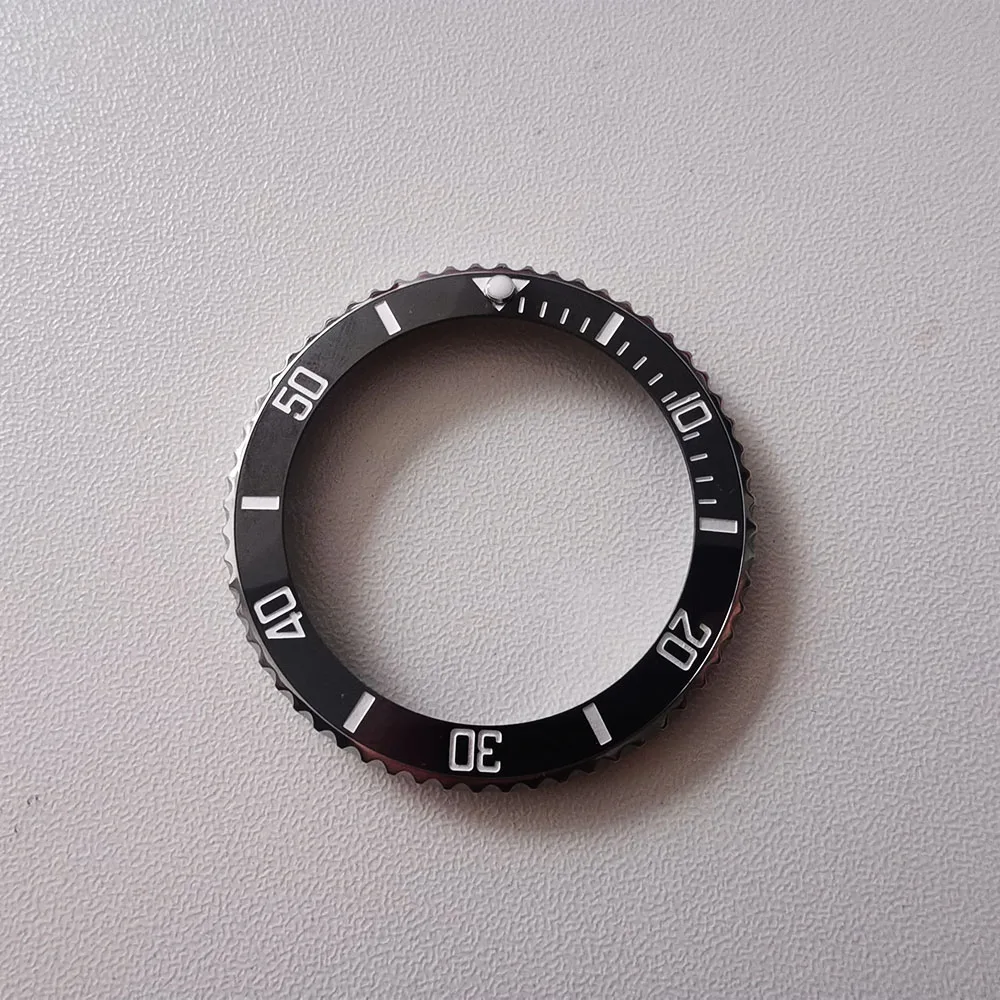 Steel Bezel with Black and Green Ceramic Insert