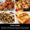 Foodi 2-in-1Flip Toaster 2-Slice Capacity Compact Toaster Oven Snack Maker Reheat Defrost 1500 Watts Stainless Steel 6 Functions 5