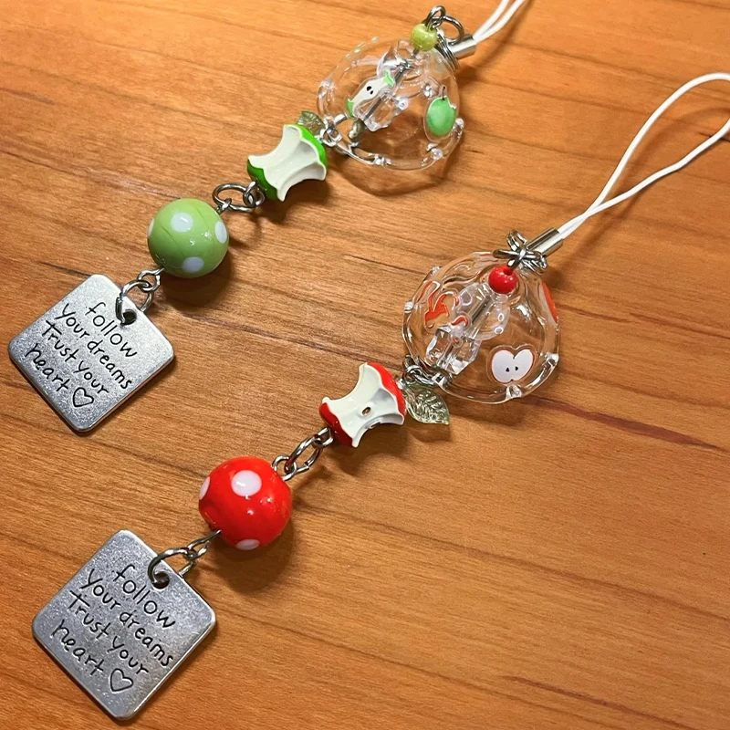 Cute Fruit Keychain Charm for women with playful Y2K bag charm design