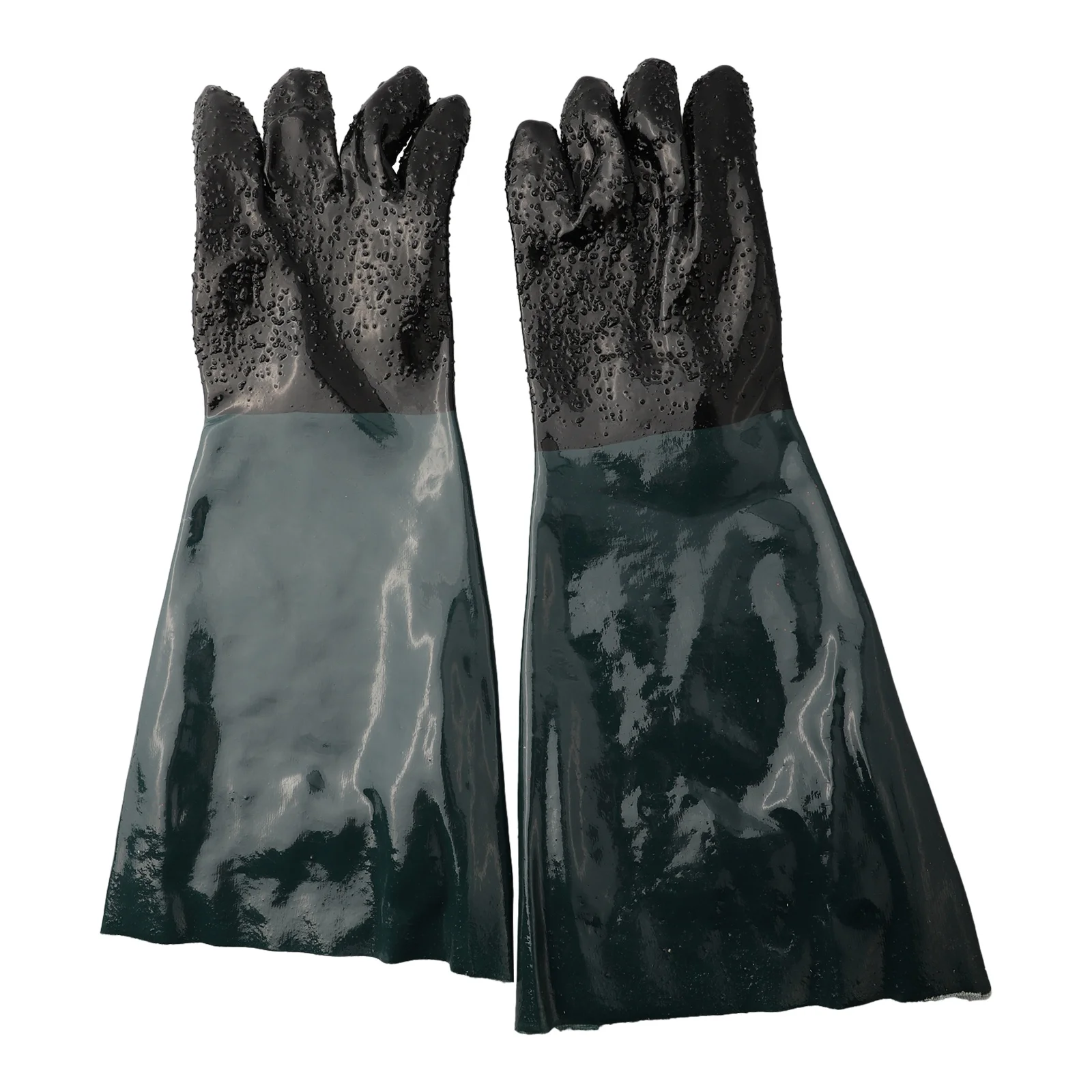 Sandblasting Gloves 11.89X9.44In Work Gloves For Sandblaster Sand Blast Cabinet Sanding Machine Accessories