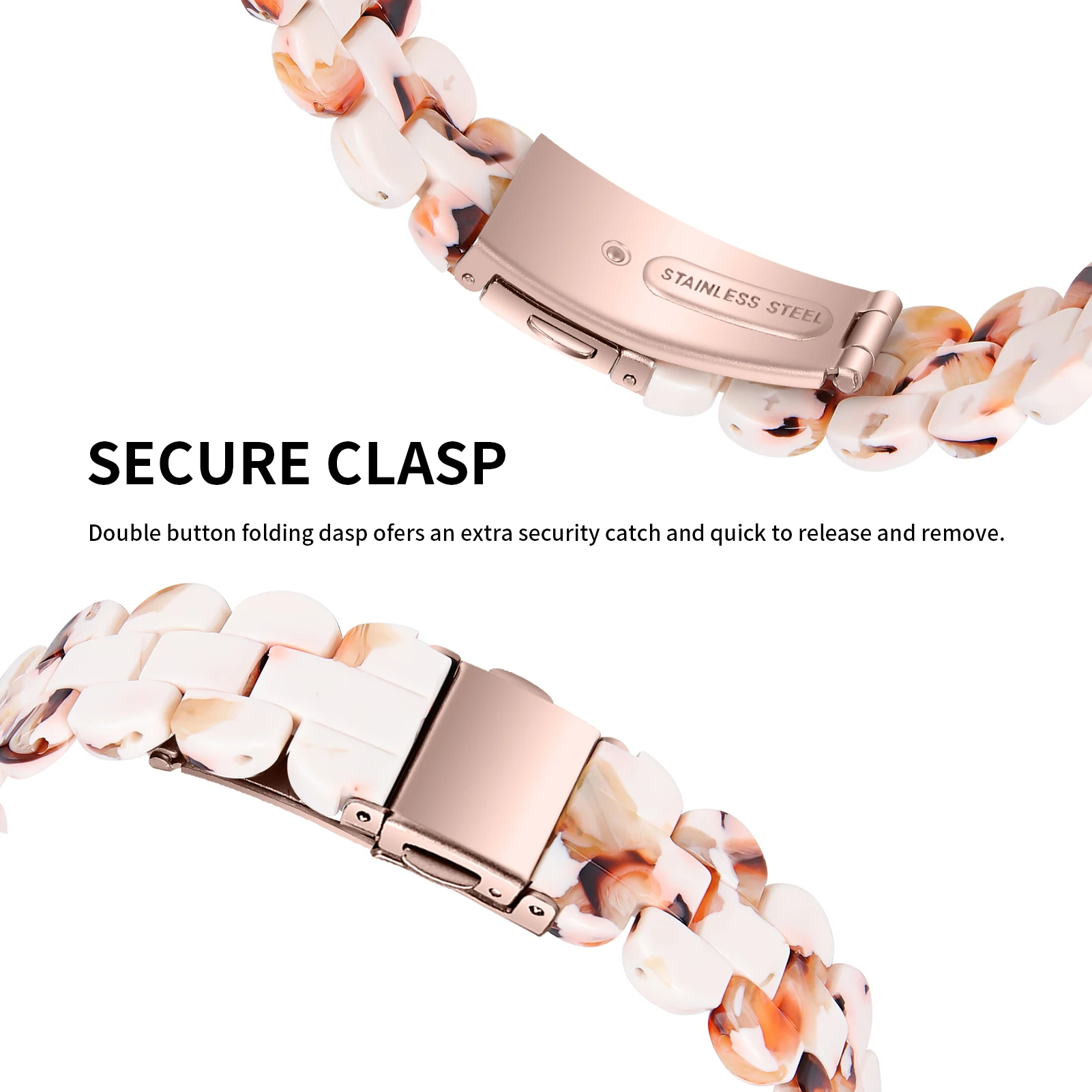 Stylish Adjustable Resin Bracelet Strap